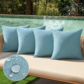 MIULEE Pack of 4 Decorative Outdoor Throw Pillow Covers Linen Waterproof Pillow by MIULEE