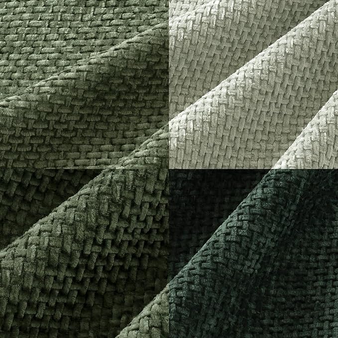 MIULEE Pack of 4 Couch Throw Pillow Covers 20x20 Inch Green Soft Decorative - Image 2