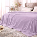 BEDELITE Fleece Blankets Queen Size Lilac Throw Blankets by BEDELITE