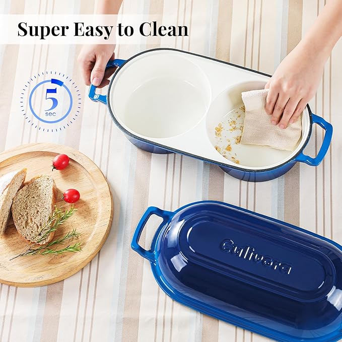 Cast Iron Bread Pan with Lid, Mini Enamel Sourdough Baking Dutch Oven Pot