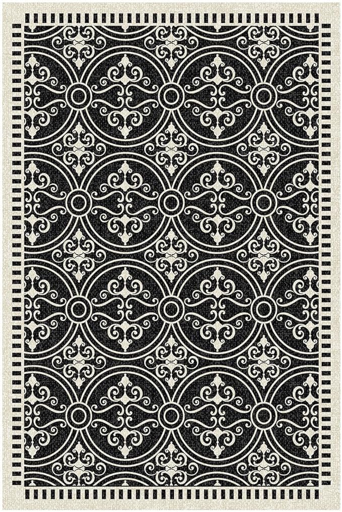 Latte&Fog 8x10 Area Rugs for Living Room, Large Vintage Washable Rug, Boho Non - Image 8