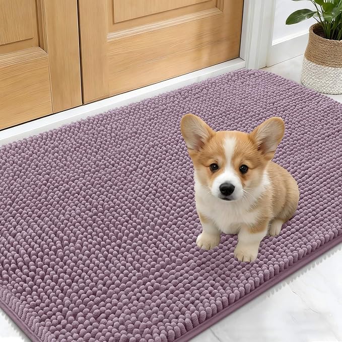 OLANLY Dog Door Mat for Muddy Paws 24x16, Absorbs Moisture and Dirt, Absorbent by OLANLY
