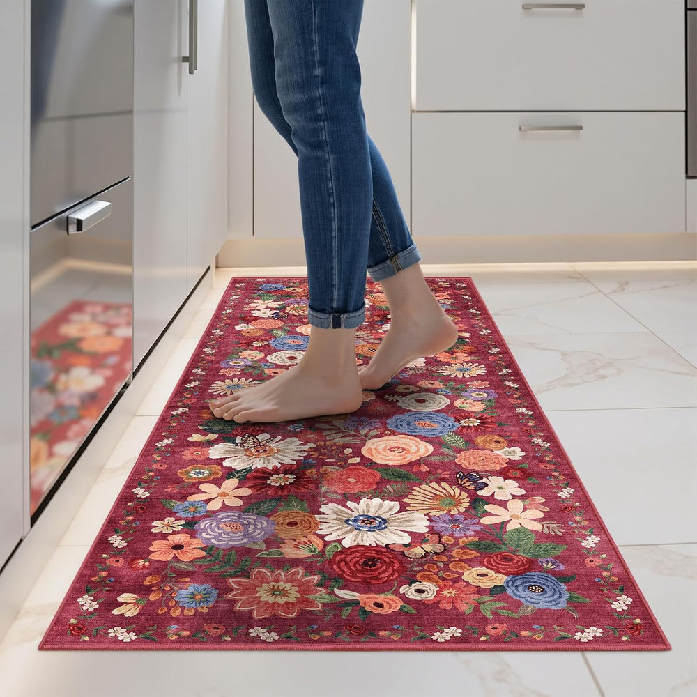 2x5 Entryway Runner Rugs, Non Slip Washable Rugs