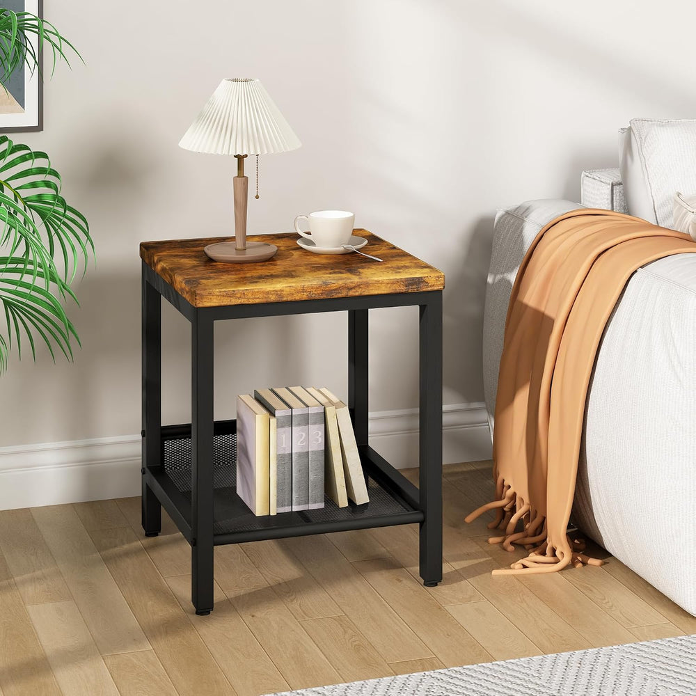 3-Piece Coffee Table and End Table Sets for Living Room, Industrial Coffee Ta...