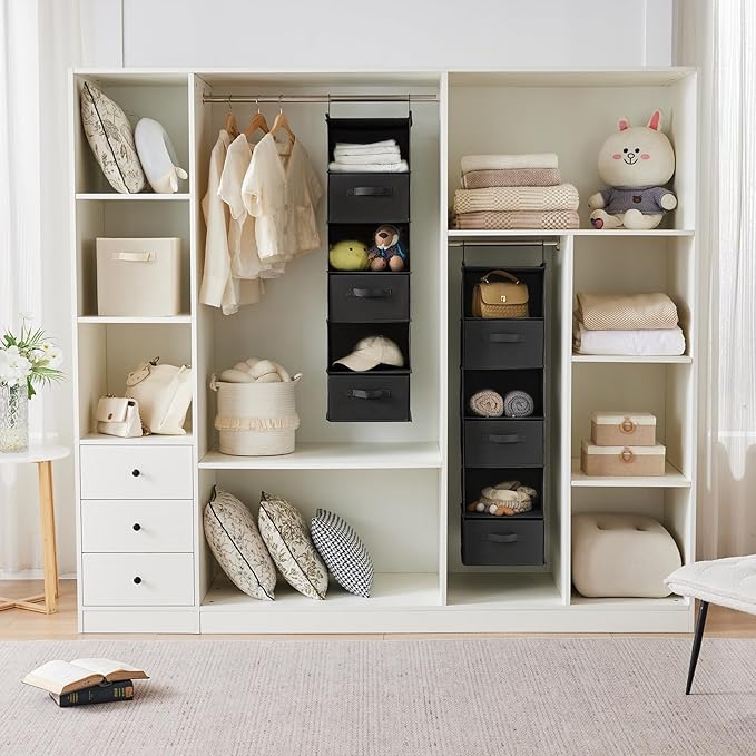 MAX Houser 6 Tier Shelf Hanging Closet Organizer, Closet Hanging Shelf - Image 4