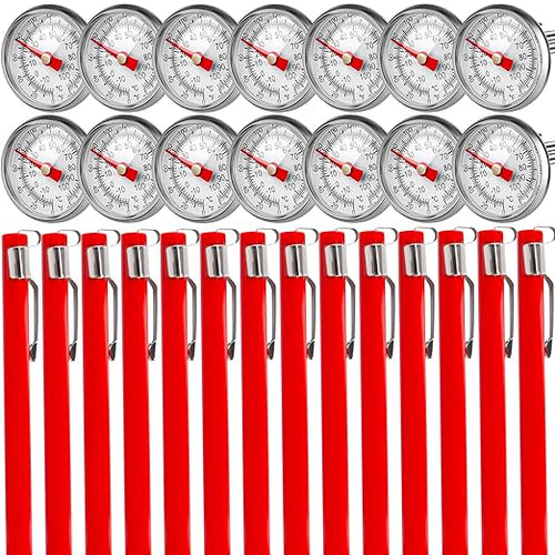 14 Pcs Stainless Steel Food Thermometer by Swakuta