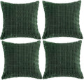 Fancy Homi 4 Packs Hunter Green Decorative Throw Pillow Covers 20x20 Inch by Fancy+Homi