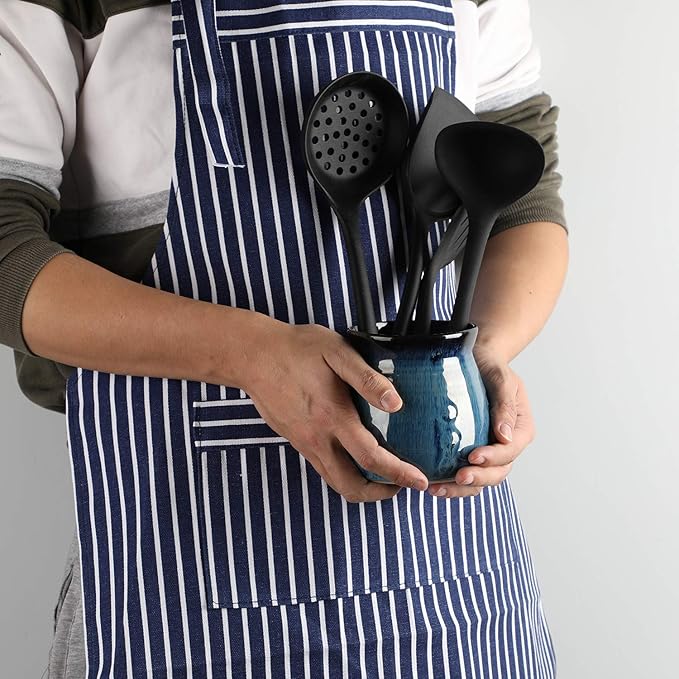 Ceramic Utensil Holder, Small Utensil Crock Ideal - Image 5