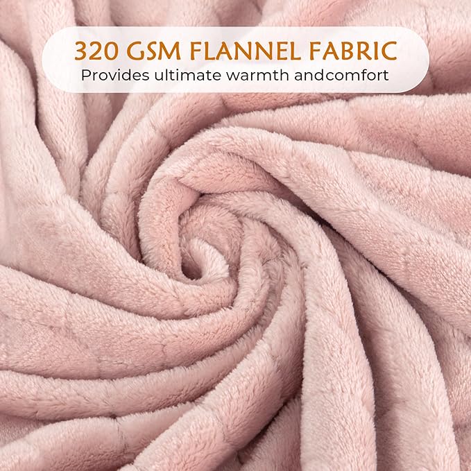 TOONOW Fleece Blanket Super Soft Cozy Throw Blanket 50" x 60", Lightweight - Image 4