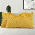 decorUhome Summer Throw Pillow Covers 12x20 Inch Set of 2, Soft Plush Faux Wool by decorUhome