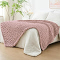 Bigacogo Chunky Knit Throw Blanket by Bigacogo