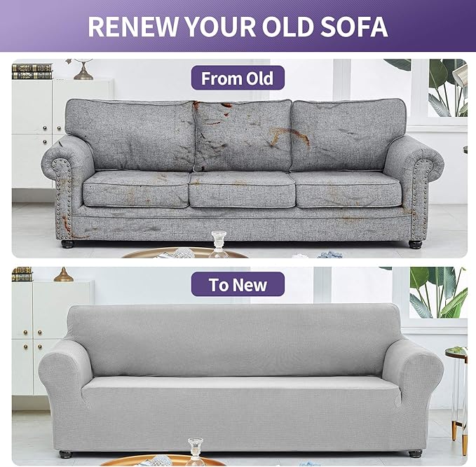 Joccun Stretch Loveseat Couch Cover Slipcover, 1-Piece Sofa Cover - Image 6