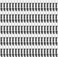 100 Pack Bottle Opener Keychain Bulk Black Metal Pocket Can Opener Key Chain by Unknown