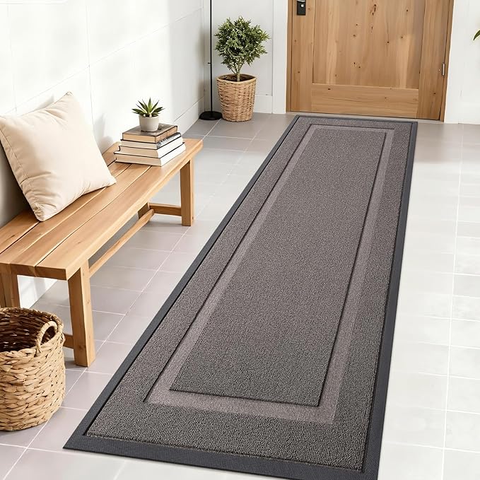 OLANLY Front Door Mat Indoor Outdoor Entrance, Waterproof All-Season, by OLANLY