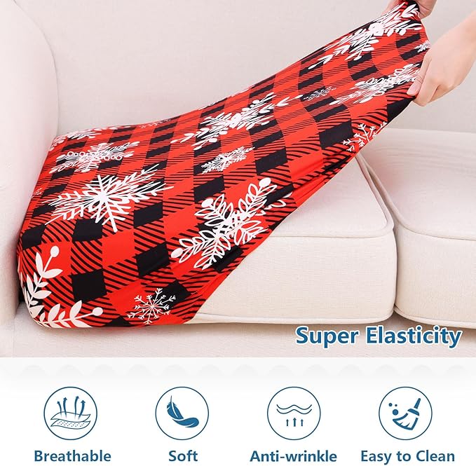 hyha Printed Couch Cushion Covers, Floral Sofa Covers Washable - Image 5