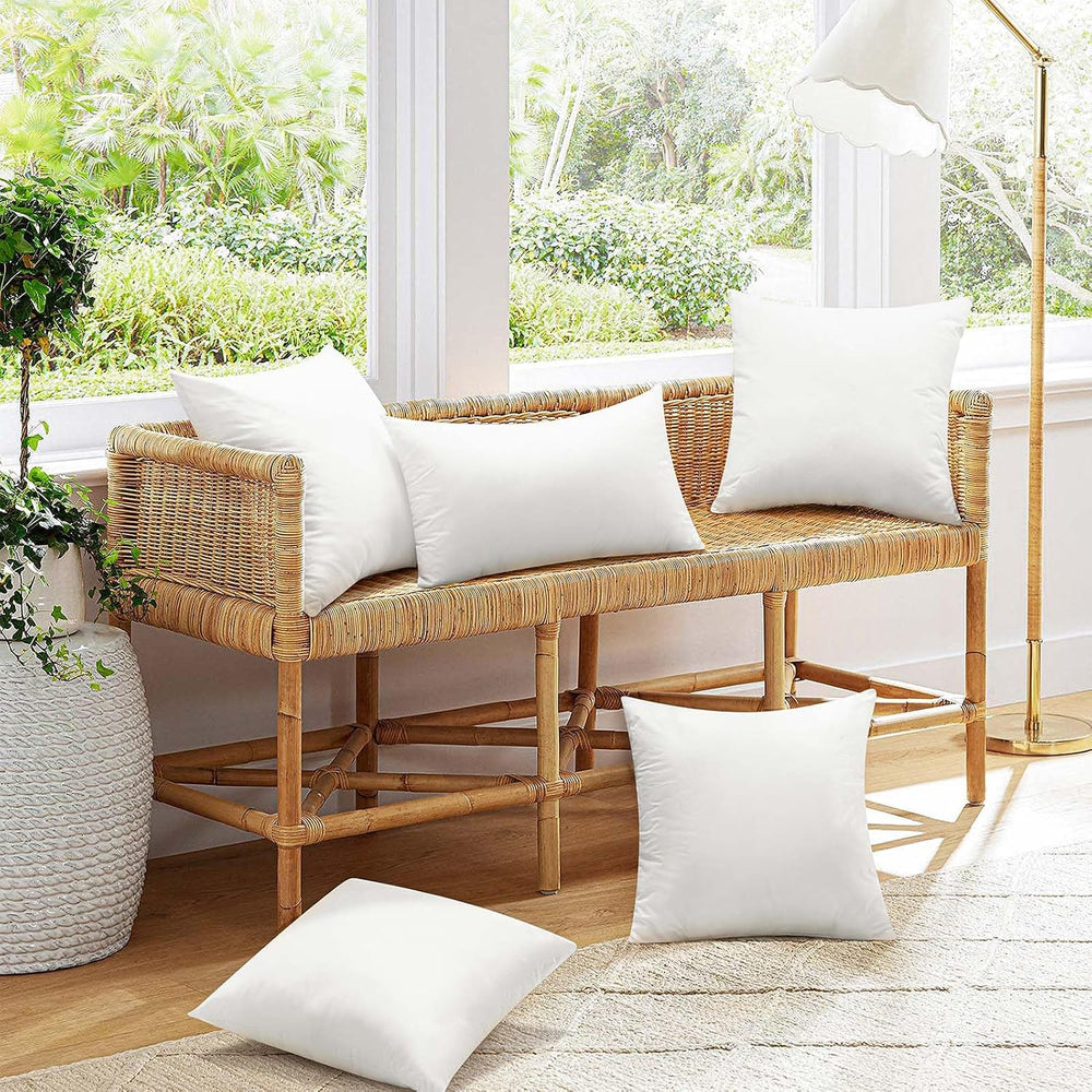 Ashler Outdoor Pillows, 18 x 18 Waterproof Pillow Inserts Set of 4