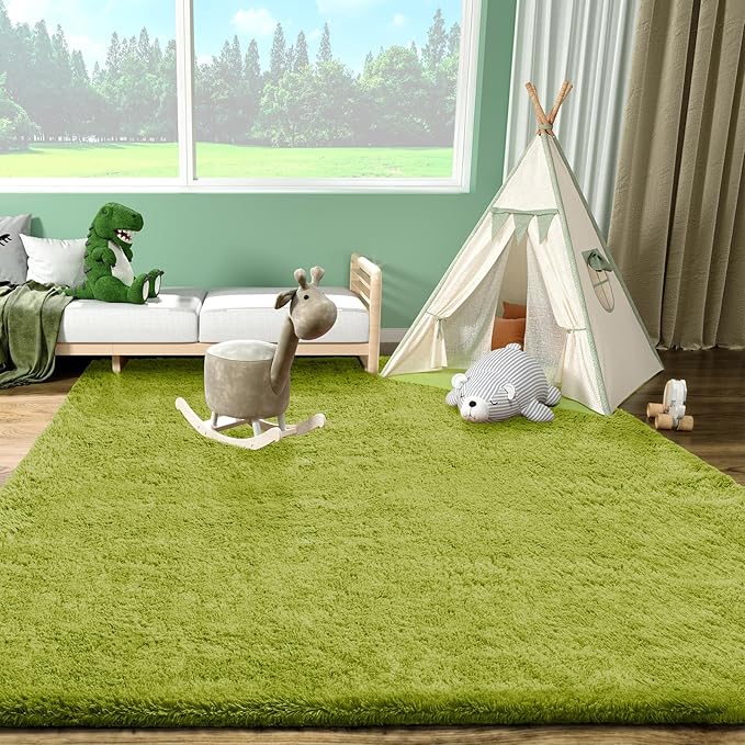 Ophanie Green Rug Grass Area Rugs - Image 3