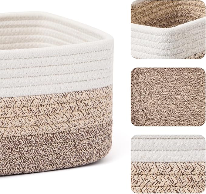 MiniArk Small Storage Baskets for Organizing | Closet Organizer Bins | Shelf - Image 2