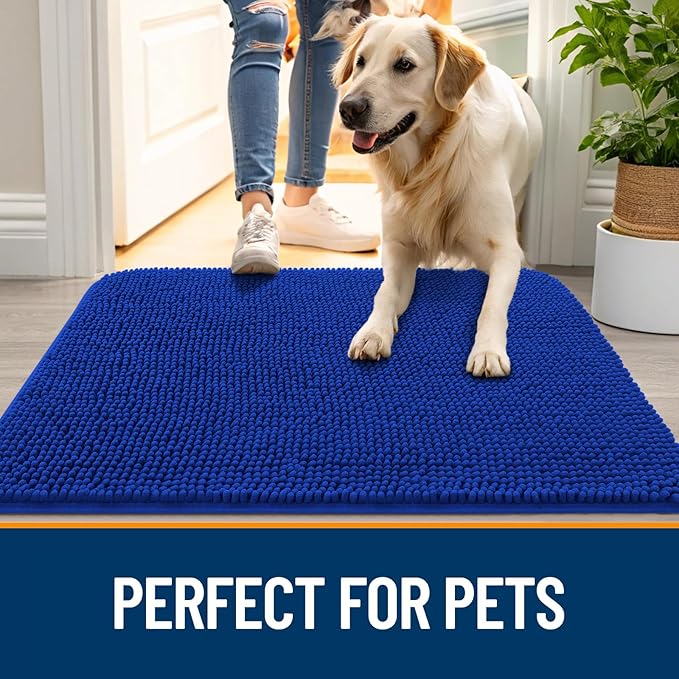 OLANLY Dog Door Mat for Muddy Paws 59x20, Absorbs Moisture and Dirt, Absorbent - Image 6