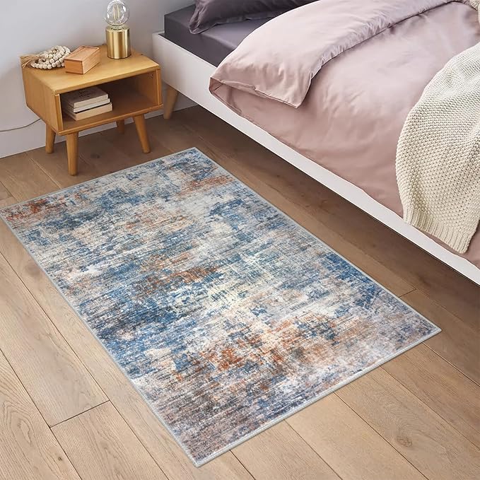 IOHOUZE Small Abstract Area Rug 2x3 Ft Entryway Rugs Washable Door Mat Indoor - Image 2