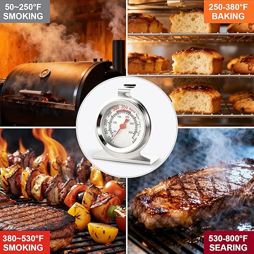 CloudHand Oven Thermometer 50-300°C/100-600°F Electric/Gas Oven Temperature - Image 7