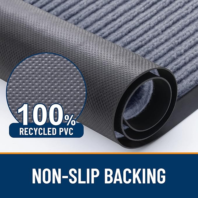 OLANLY Front Door Mat Indoor Outdoor Entrance, Waterproof Heavy Duty Doormat - Image 3