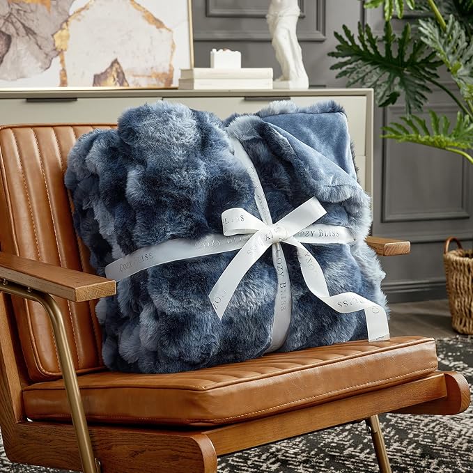 Cozy Bliss Faux Fur Throw Blanket - Image 4