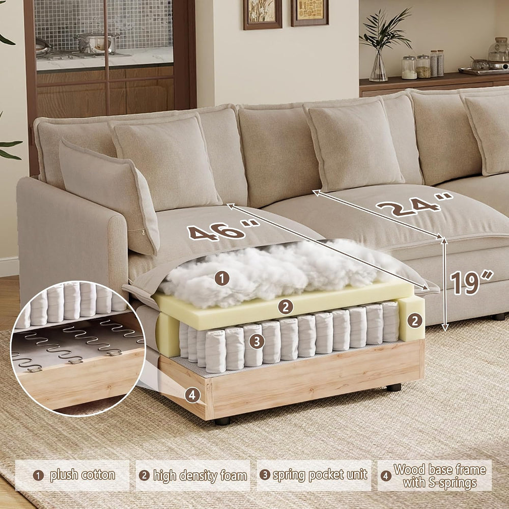 70.8" Loveseat Sofa 2 Seater Cloud Sectional Couch, Small Love Seat