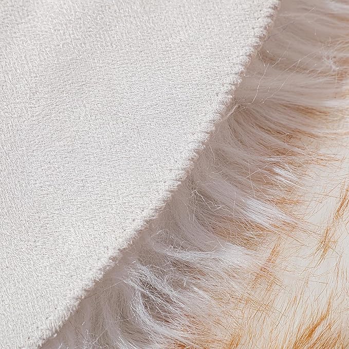 linmopm Faux Fur Rug Sheepskin Shag Fluffy Fuzzy 3x4 ft Rugs - Image 6