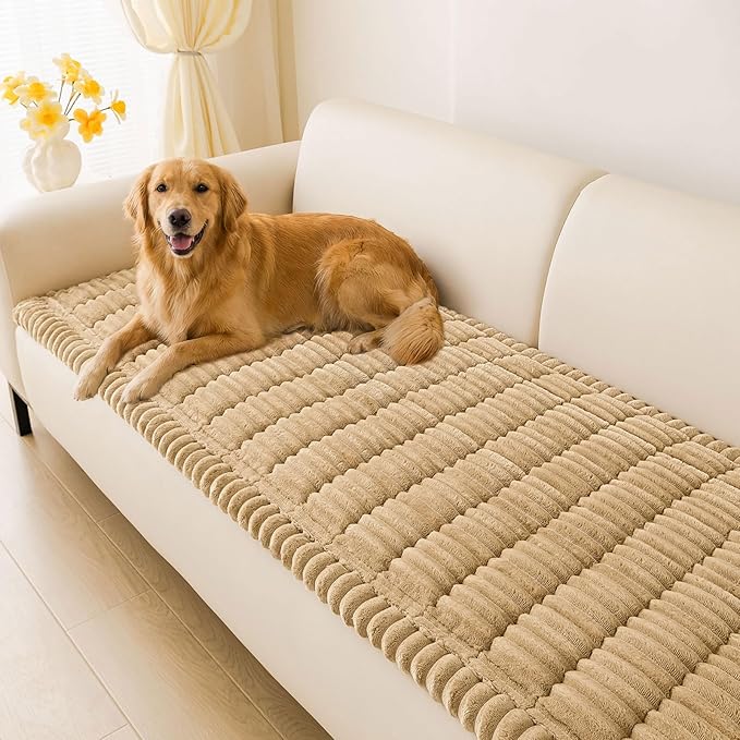 hyha Couch Covers for Dogs Washable, Non Slip Plush Dog Sofa Protectors by hyha
