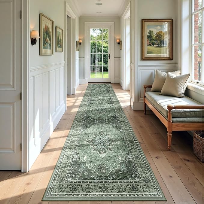 Area Rugs 2'x9' Runner Rug Non Slip Washable by RELEANY