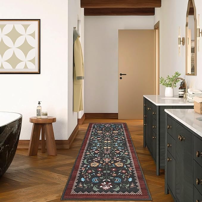 GarveeHome Floral Rug 2.5x10 Runners - Image 3