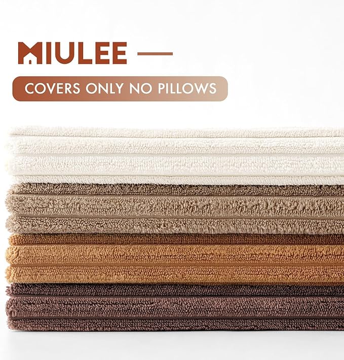 MIULEE Boho Farmhouse Throw Pillow Covers 20x20 Inch Set of 4 Rustic Mordern - Image 6
