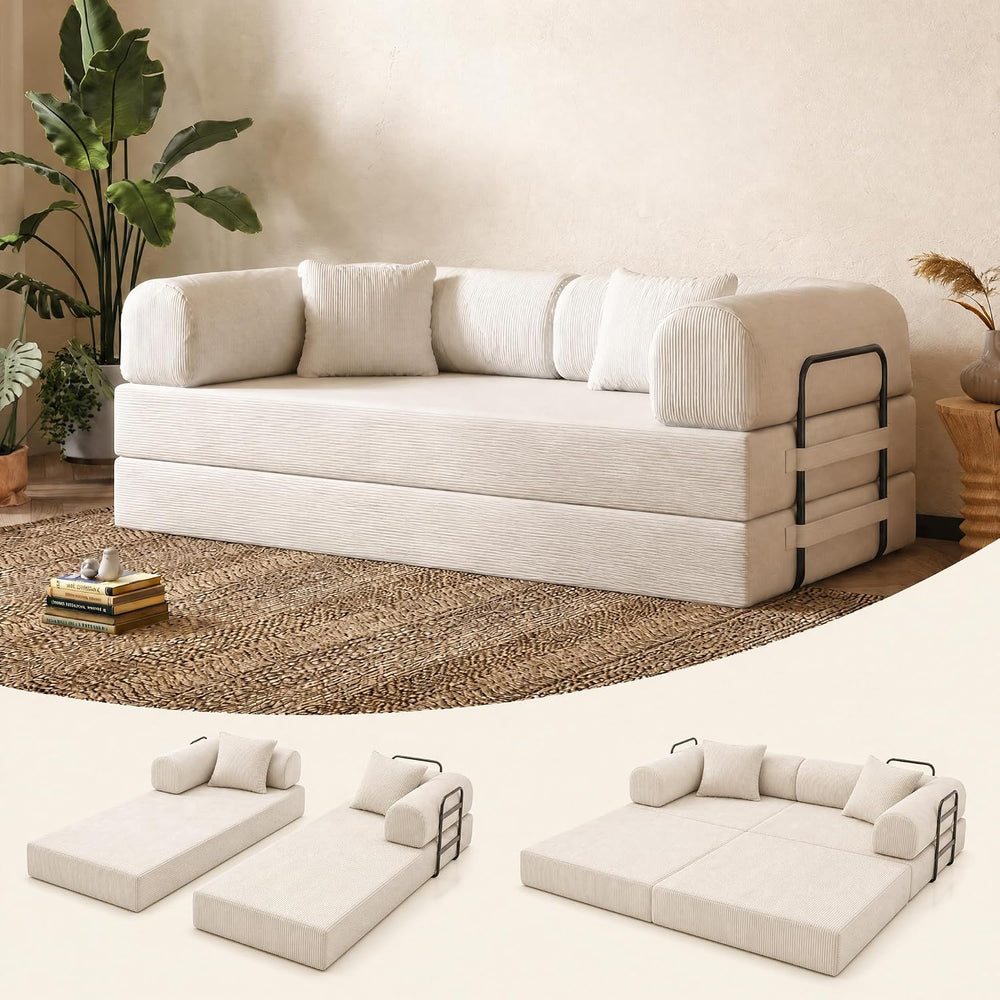 Convertible Sofa Bed Boneless Couch Folding Sofa