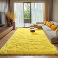 ONASAR Yellow Rugs for Living Room Bedroom, 5x8 Fluffy Bedside Area Rug by ONASAR