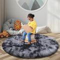 Super Soft Circle Rugs for Girls Princess Castle Toddlers Play Tent 5 Diameter by Junhejiamei