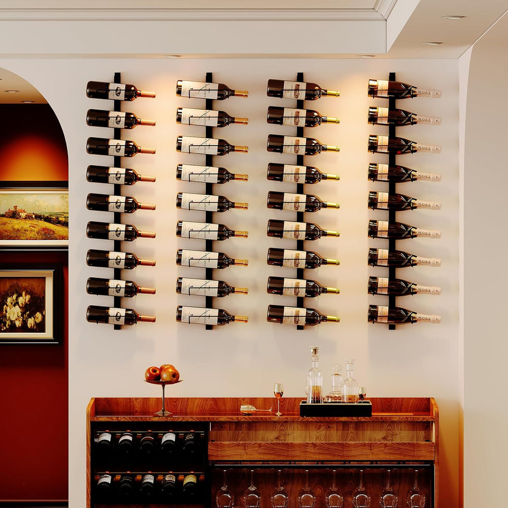 Sonyabecca 3 Pack 12 Bottle Wall Wine Rack, DIY Wine Rack Wall Mounted, Wall ...
