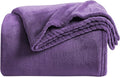 KMUSET Super Soft Throw Blanket Premium Silky Flannel Fleece Throw Size Purple by COZYBLANKETHappyHomeLife