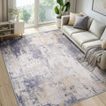 Washable Area Rugs 5'x7' Non-Slip Modern Abstract Soft by RELEANY