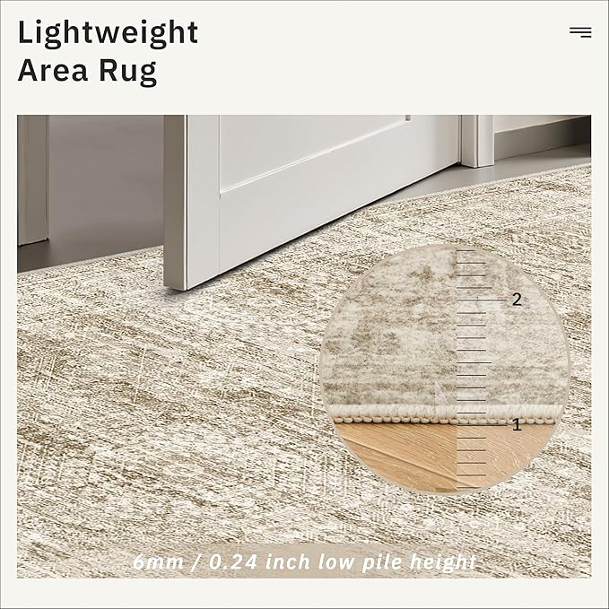 Runner Rug 2'6" x 10' Washable Non-Slip Runner Rugs - Image 7