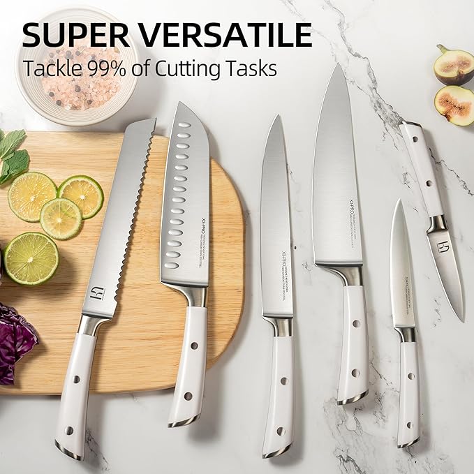 Knife Set Premium, Japanese 15 Pcs High Carbon Stainless Steel Kitchen Knife - Image 9