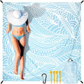 HIHOHO Beach Blanket Waterproof Sandproof Extra Large Beach Mat 79" X by HIHOHO