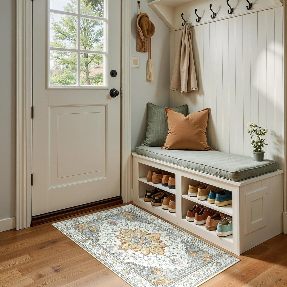 RELEANY Area Rugs 2'x4' Kitchen Rugs Entry Rug Small Rugs