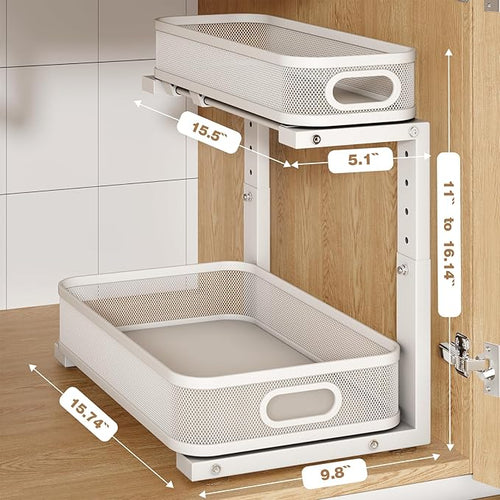 2 Pack Under Sink Organizer - Image 2