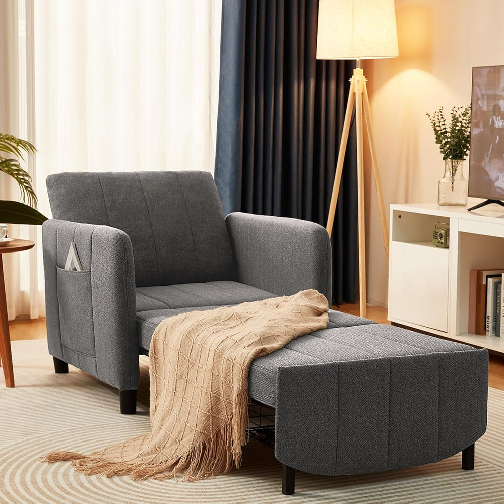 Sleeper Chair 84" Extra Long Convertible Chair Bed Upgraded 3-in-1 to 4-...