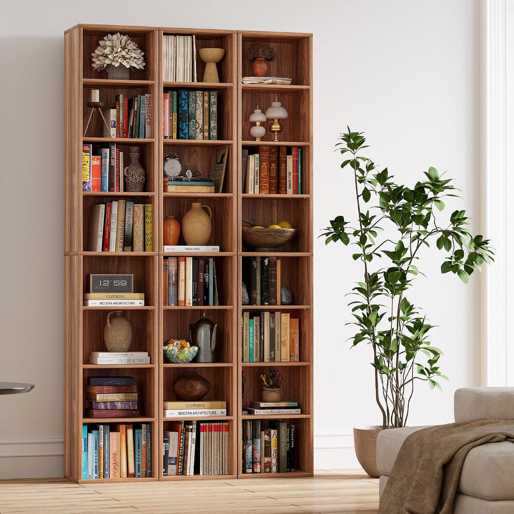 IRONCK Tall Narrow Bookshelf 8 Tiers, Compact Corner Bookcase, Floor Standing...
