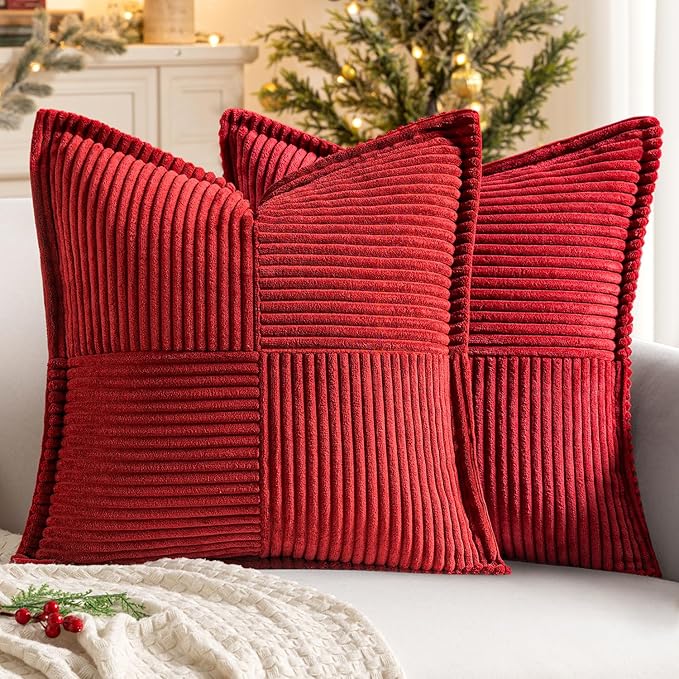 MIULEE Decorative Euro Sham Throw Pillow Covers by MIULEE