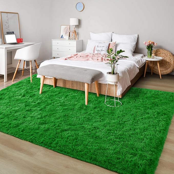 Chicrug Soft Area Rug for Bedroom Living Room Plush Fluffy Rug 4x6 Feet - Image 4