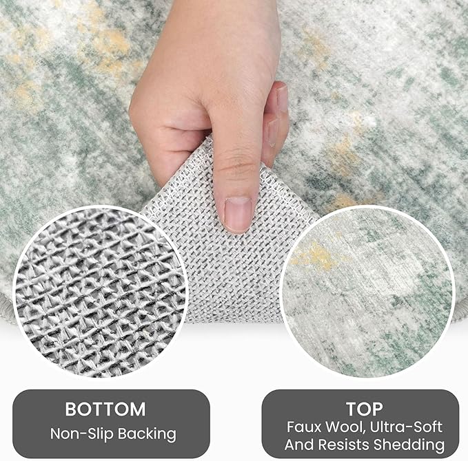 IOHOUZE Small Abstract Area Rug 2x3 Ft Entryway Rugs Washable Door Mat Indoor - Image 4