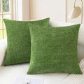 CaliTime Throw Pillow Covers Decorative 26 X 26 Inches Pack of 2 Cozy Chenille by CaliTime